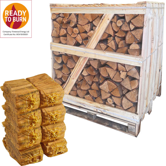 Kiln Dried OAK LARGE CRATE with 8 Bags of Kindling