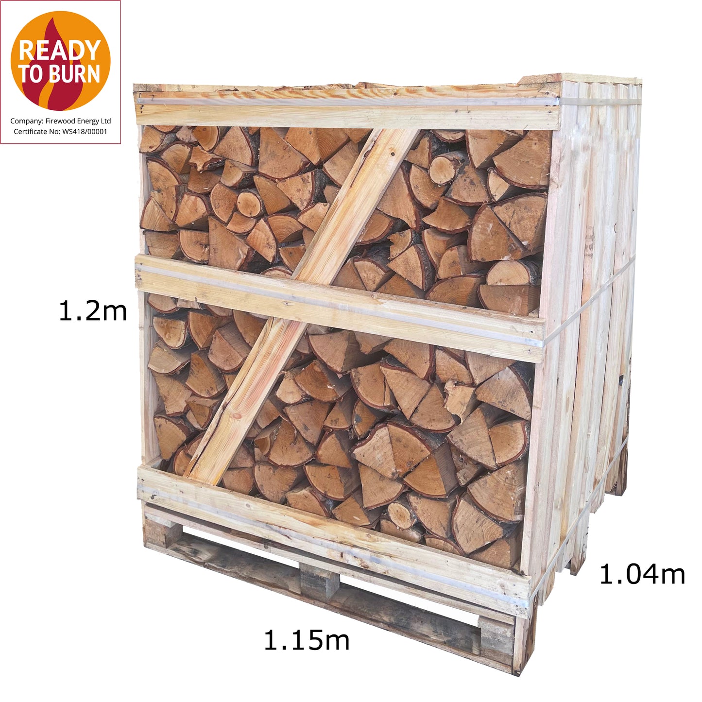 KILN DRIED OAK FIREWOOD - LARGE CRATE